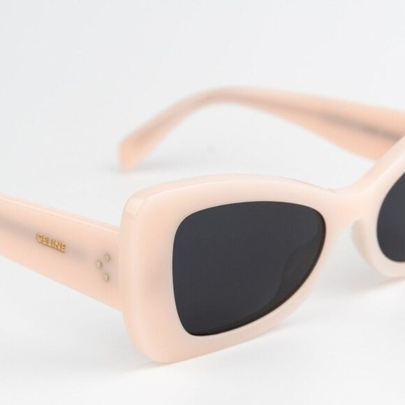 NEW Celine CL40236I 72A CELINE 3 DOTS Pink Grey Women Butterfly Sunglasses - Picture 9 of 14